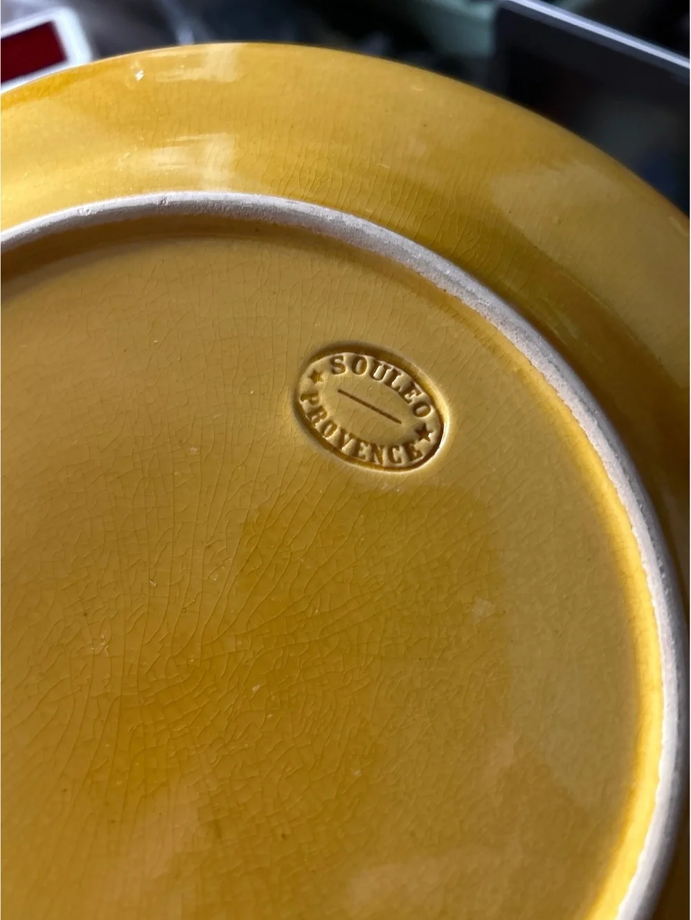 Souleil de Provence x4 Vintage Ceramic Dinner Plates Set of 4